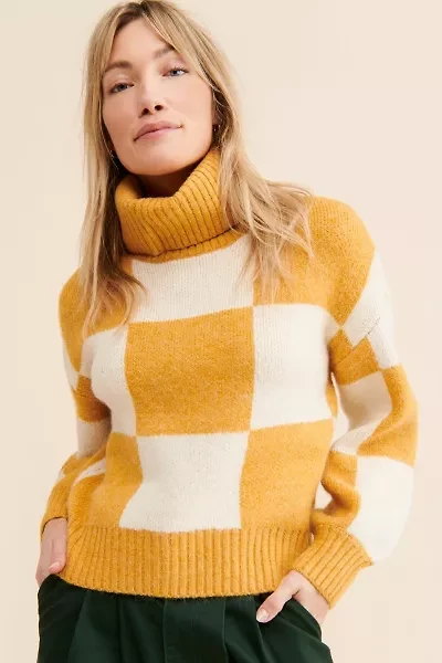 Native Youth Iola Checkerboard Sweater