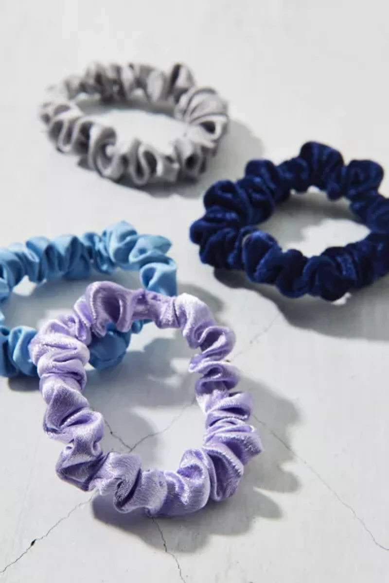 Velvet & Satin Hair Scrunchie Set