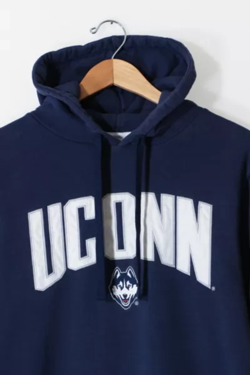 Vintage UCONN Huskies Hooded Pullover Sweatshirt