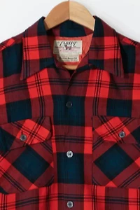 Vintage Wool Plaid Button Down Shirt