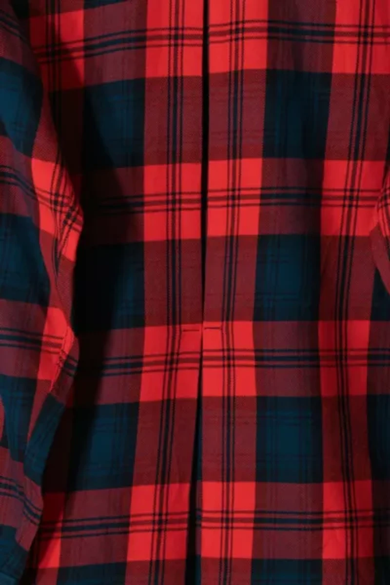 Vintage Wool Plaid Button Down Shirt
