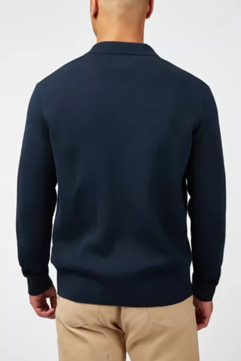 Ben Sherman Textured Zip Through Sweater