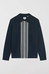 Ben Sherman Textured Zip Through Sweater