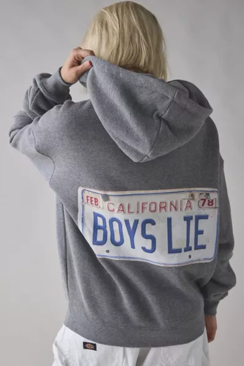 Boys Lie License Racer Oversized Hoodie Sweatshirt