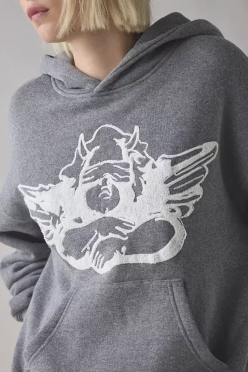 Boys Lie License Racer Oversized Hoodie Sweatshirt