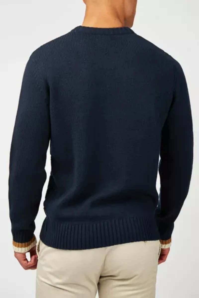 Ben Sherman Cable Textured Crew Sweater