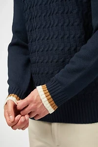 Ben Sherman Cable Textured Crew Sweater