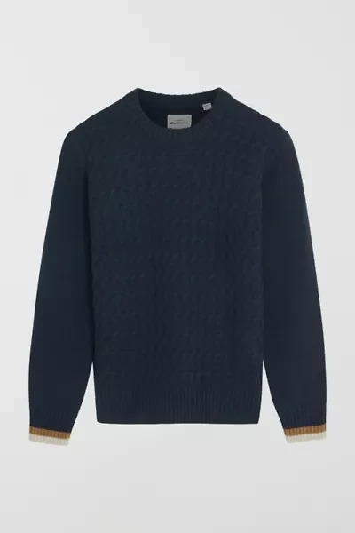 Ben Sherman Cable Textured Crew Sweater