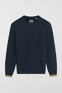 Ben Sherman Cable Textured Crew Sweater