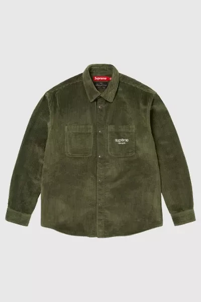 Supreme Wide Wale Corduroy Snap Shirt