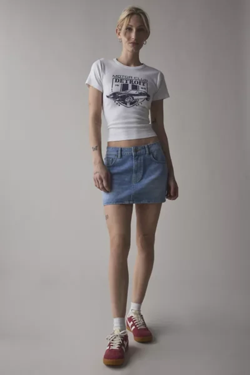 Detroit Motor Club Graphic Baby Tee