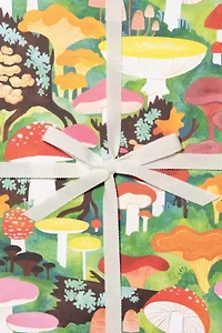 Red Cap Woodland Mushroom Holiday Wrapping Paper