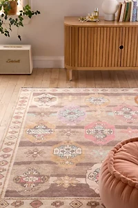 Lorna Oushak Printed Chenille Rug