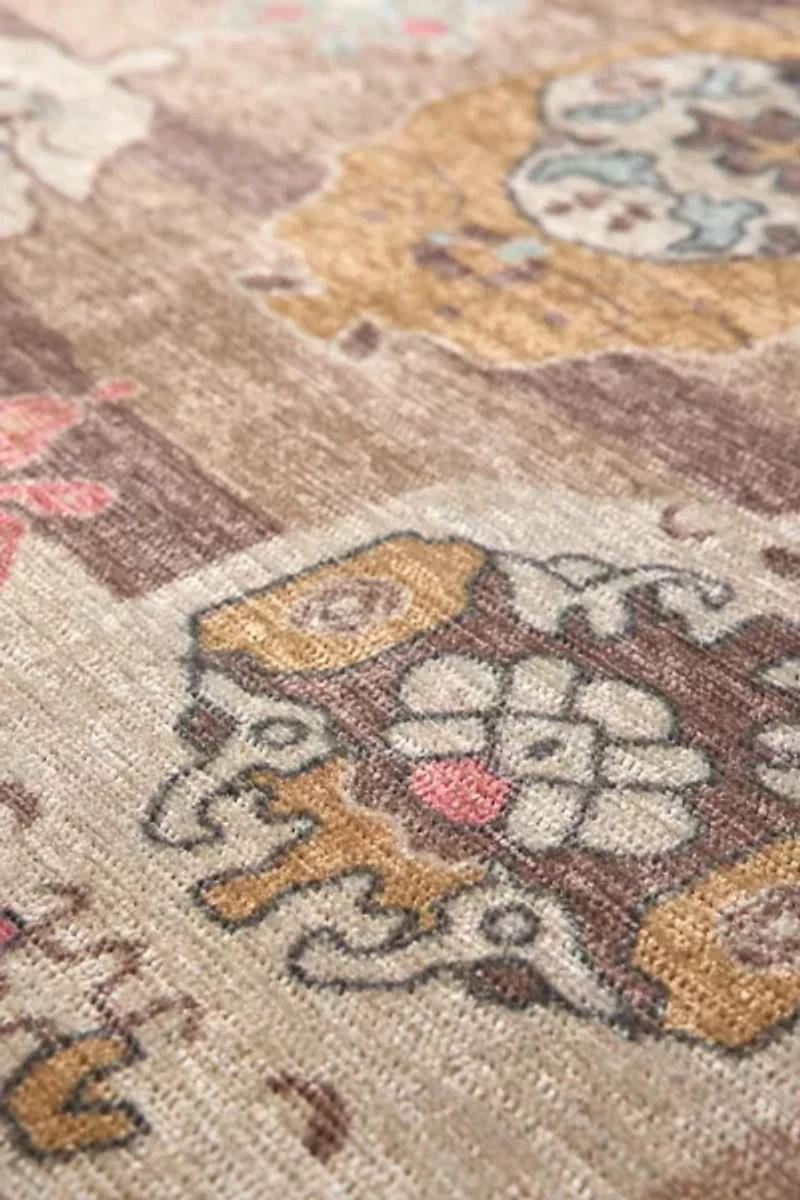 Lorna Oushak Printed Chenille Rug