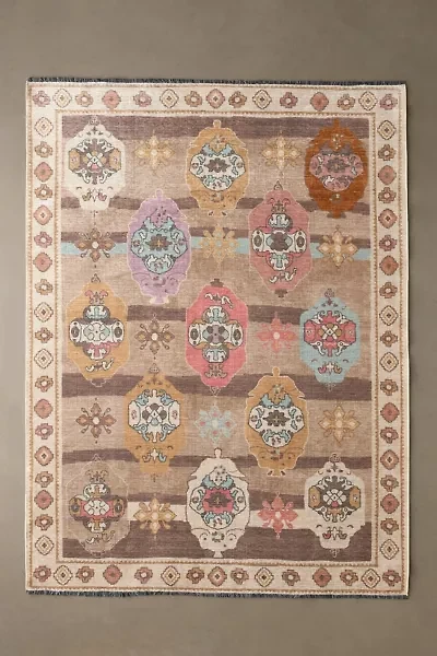 Lorna Oushak Printed Chenille Rug