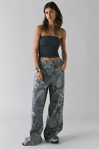 Jaded London Camo Fade Print Colossus Jean