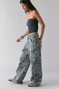 Jaded London Camo Fade Print Colossus Jean