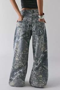 Jaded London Camo Fade Print Colossus Jean
