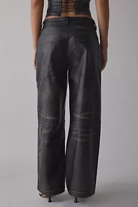 Jaded London Ash Faux Leather Colossus Trouser