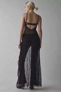 Jaded London Astoria Lace Bralette Maxi Top