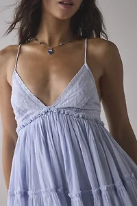 Kimchi Blue Aria Strappy Tiered Ruffle Babydoll Mini Dress