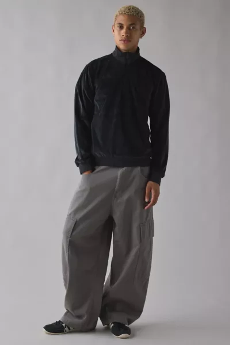 adidas House Of Tiro Velour Mock Neck Sweatshirt