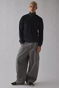 adidas House Of Tiro Velour Mock Neck Sweatshirt