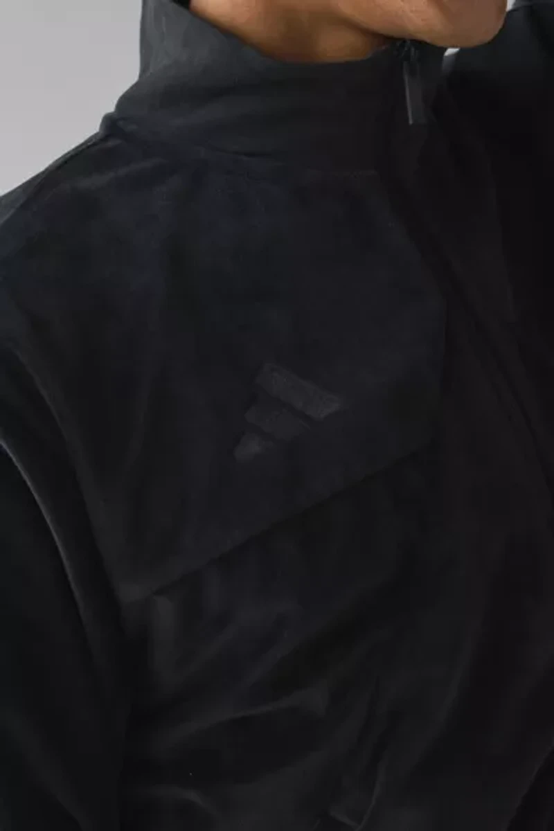 adidas House Of Tiro Velour Mock Neck Sweatshirt