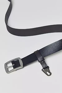 Carabiner Clip Leather Belt