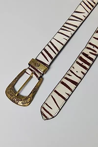 Zebra Pattern Belt