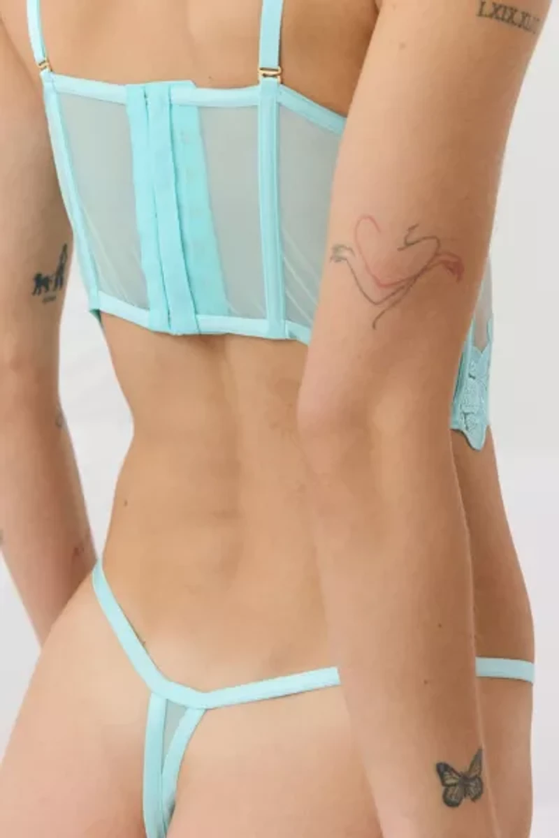 Bluebella Serenity Island Paradise Blue Thong