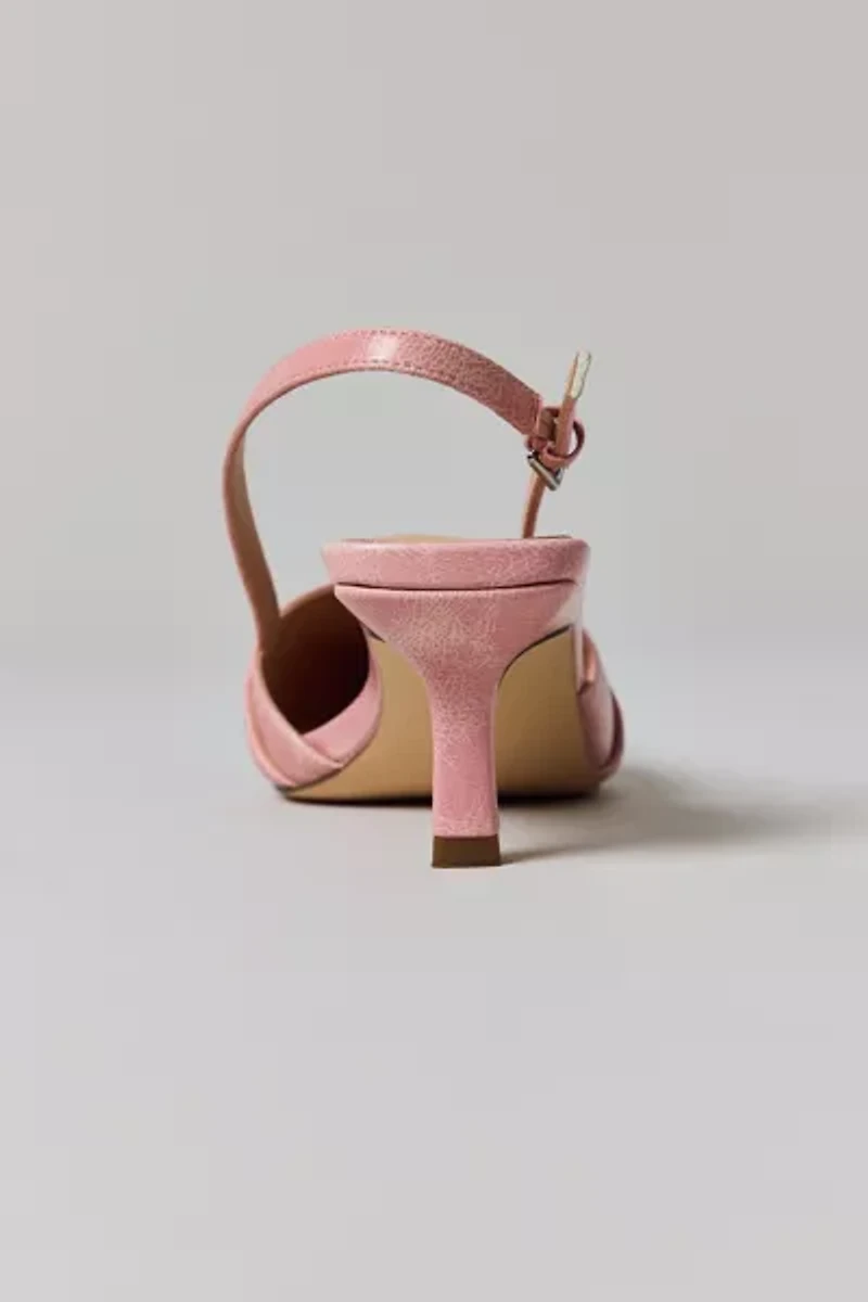 UO Wren Buckle Sling Back Kitten Heel