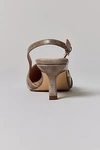 UO Wren Buckle Slingback Kitten Heel