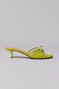 UO Poppy Kitten Heel Peep-Toe Mule