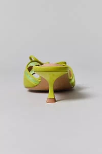 UO Poppy Kitten Heel Peep-Toe Mule