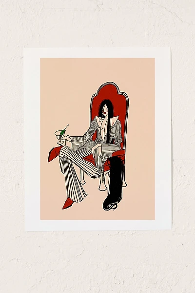Juliana Kokolari queen of hearts III Art Print