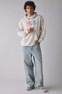 New Balance Run Logo Graphic Hoodie Sweatshirt