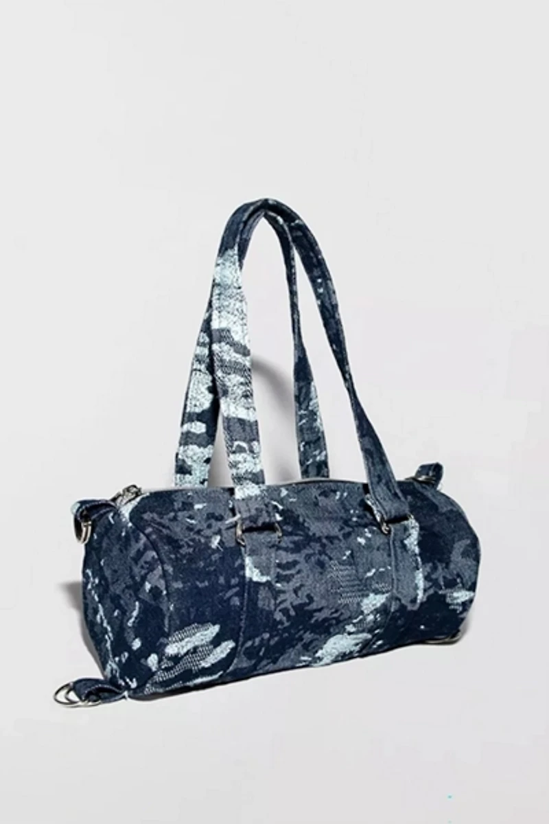 Bournestar Mini Patterned Denim Duffle Bag