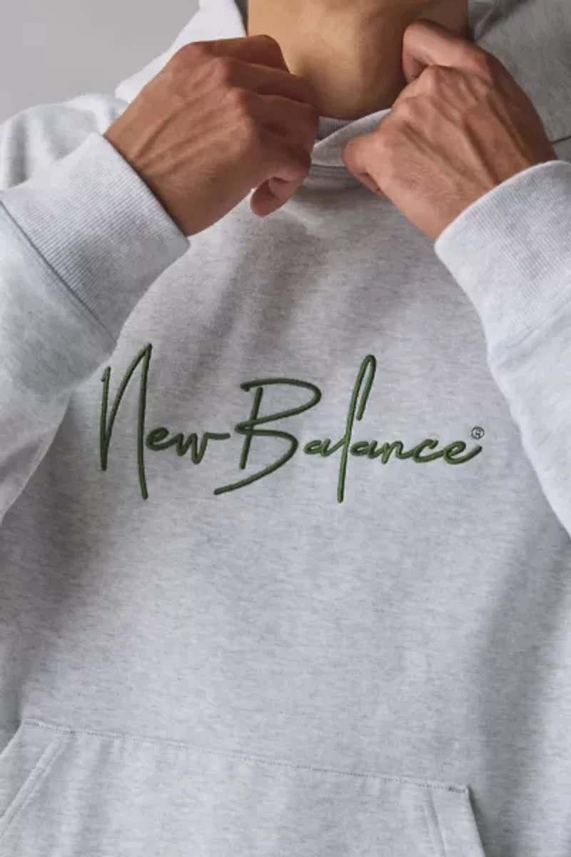 New Balance Athletics Signature Logo Hoodie Sweatshirt