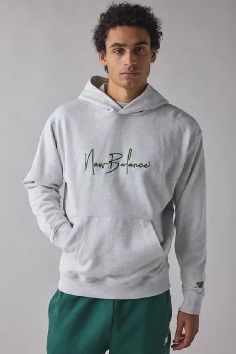 New Balance Athletics Signature Logo Hoodie Sweatshirt