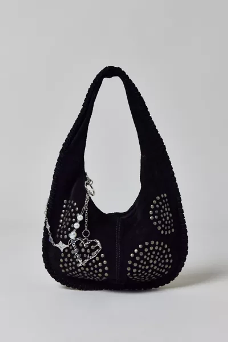 Silence + Noise Ivy Studded Suede Hobo Bag