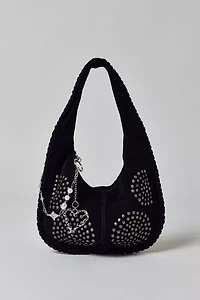Silence + Noise Ivy Studded Suede Hobo Bag