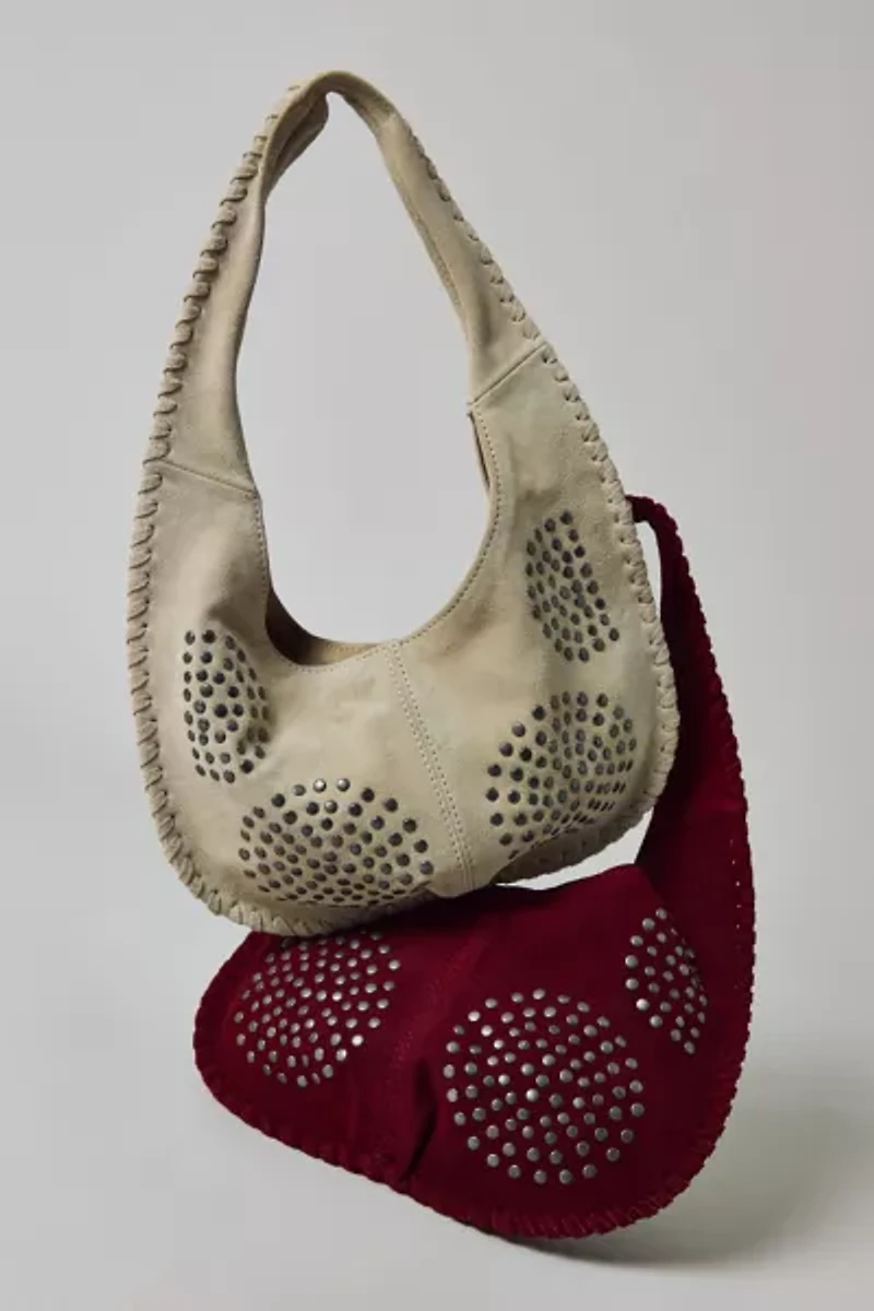 Silence + Noise Ivy Studded Suede Hobo Bag