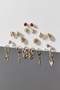 Coastal Charm Post And Hoop Earring Set