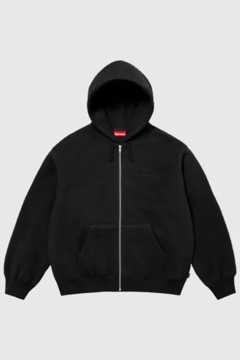 Supreme Pilled Zip-Up Hooded Sweatshirt
