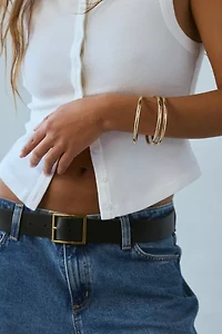 Tube Bangle Bracelet Set