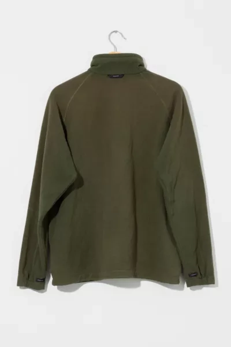 Vintage Y2K Columbia Distressed Green Zipper Fleece Jacket
