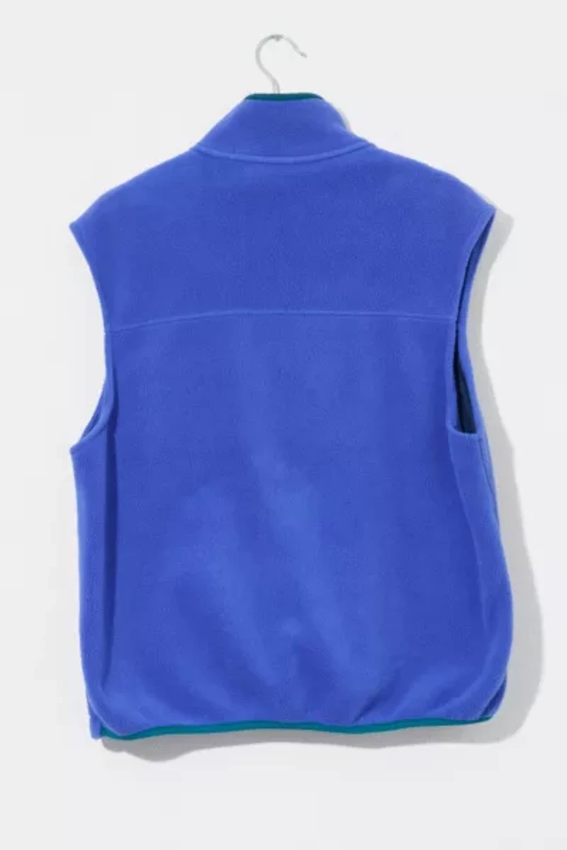 Vintage 1990s L.L. Bean Blue Fleece Zip-up Vest