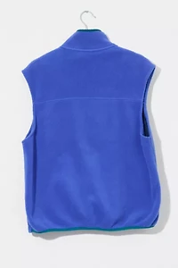 Vintage 1990s L.L. Bean Blue Fleece Zip-up Vest