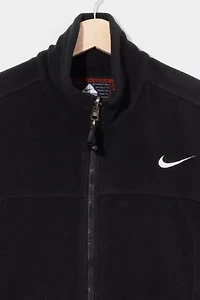 Vintage 1990s Nike AGC Black Fleece Zipper Vest